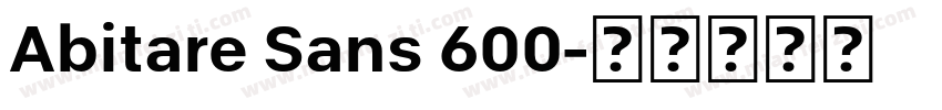 Abitare Sans 600字体转换